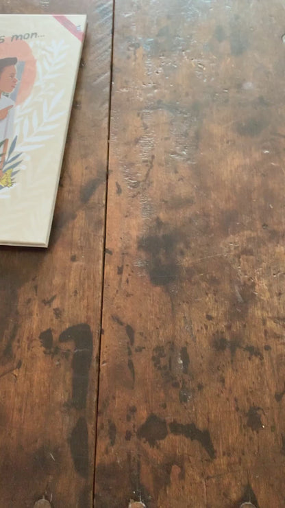 vidéo présentant l'animation de la page couverture du livre N'oublie pas mon...